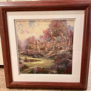 Thomas Kinkade Limited Edition Gardens Beyond A Spring Gate Framed
